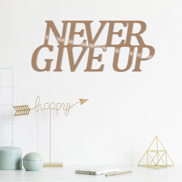 decortie NEVER GIVE UP - COPPER