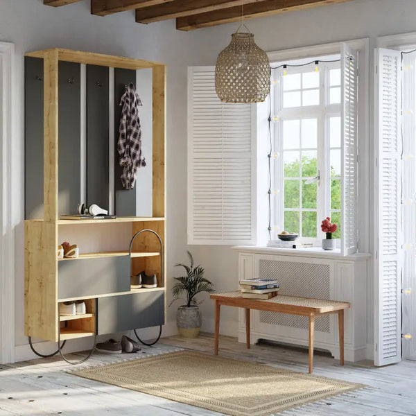 Decortie Norfolk Modern Hall Stand Entrway Unit