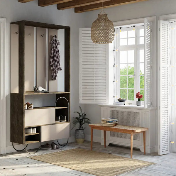 Decortie Norfolk Modern Hall Stand Entrway Unit