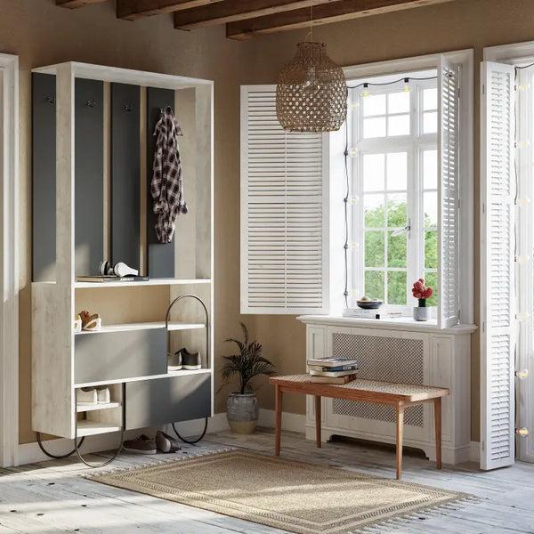 decortie Norfolk Modern Hall Stand Entrway Unit