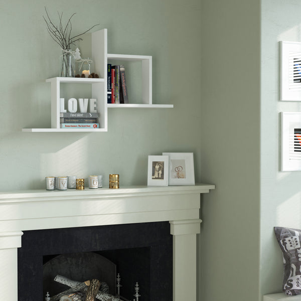 decortie Olly Modern Floating Shelf 58cm Tall