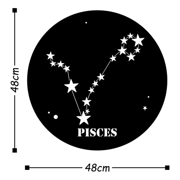 Decortie Pisces Zodiac Sign Wall Decor