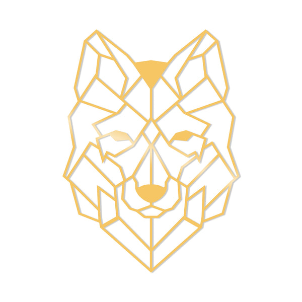 Decortie WOLF2 METAL DECOR - GOLD