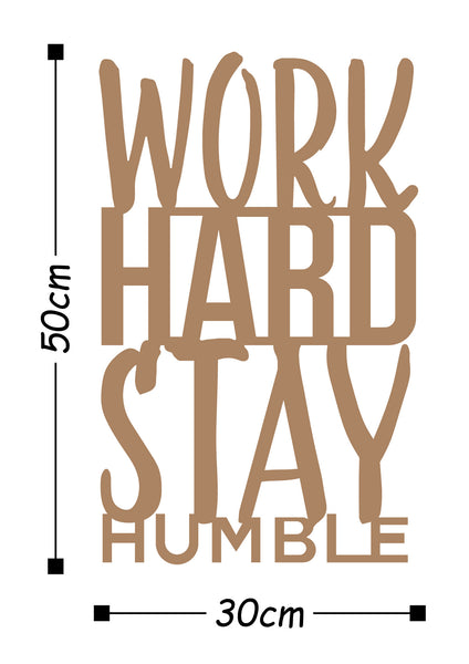 Decortie WORK HARD STAY HUMBLE - COPPER