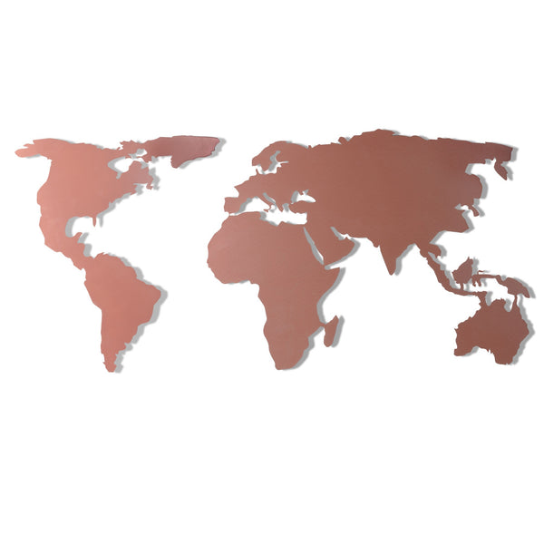 Decortie WORLD MAP SILHOUETTE - BRONZE
