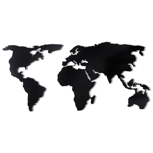Decortie WORLD MAP SILHOUETTE XL - BLACK