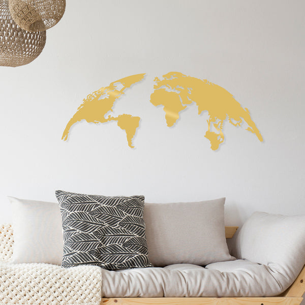 decortie WORLD MAP SMALL - GOLD