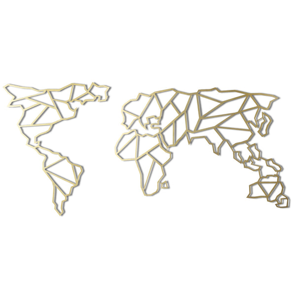 Decortie WORLD MAP XL - GOLD