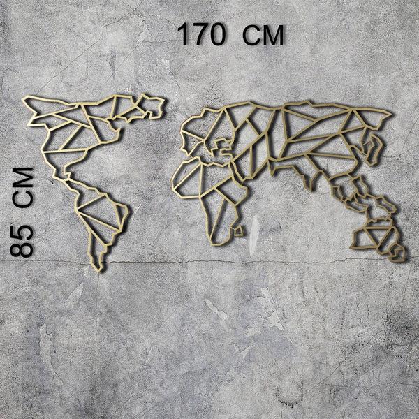 Decortie WORLD MAP XL - GOLD