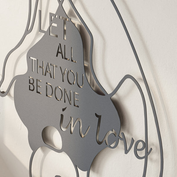 Decortie Do In Love Modern Metal Wall Art Home Decorative Ornament