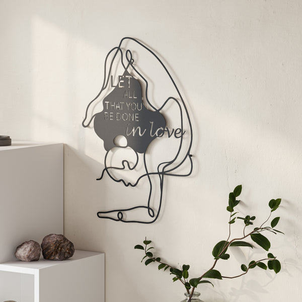 Decortie Do In Love Modern Metal Wall Art Home Decorative Ornament