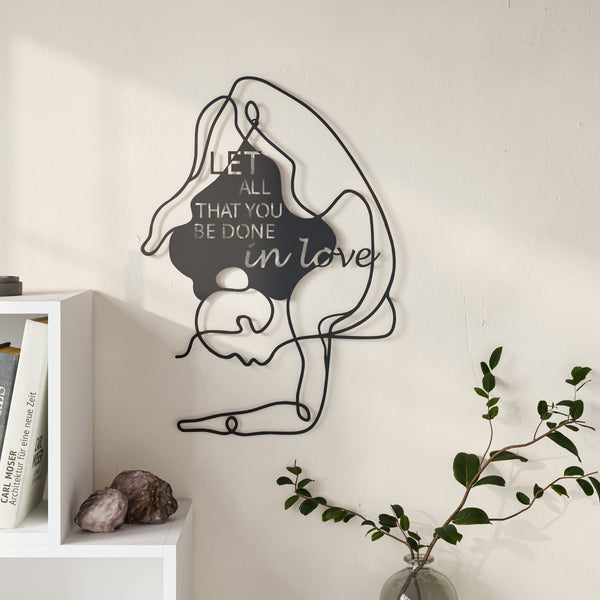 decortie Do in love Modern Metal Wall Art Home Decorative Ornament