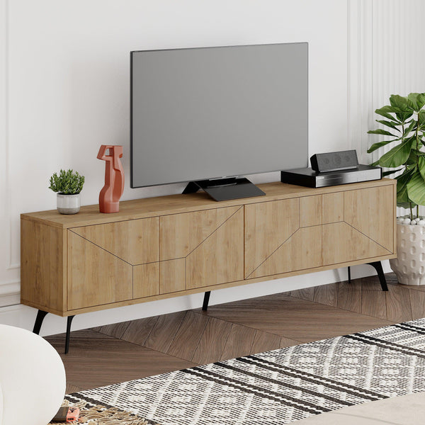 Decortie Dune Modern TV Stand With Storage Cabinet 180cm