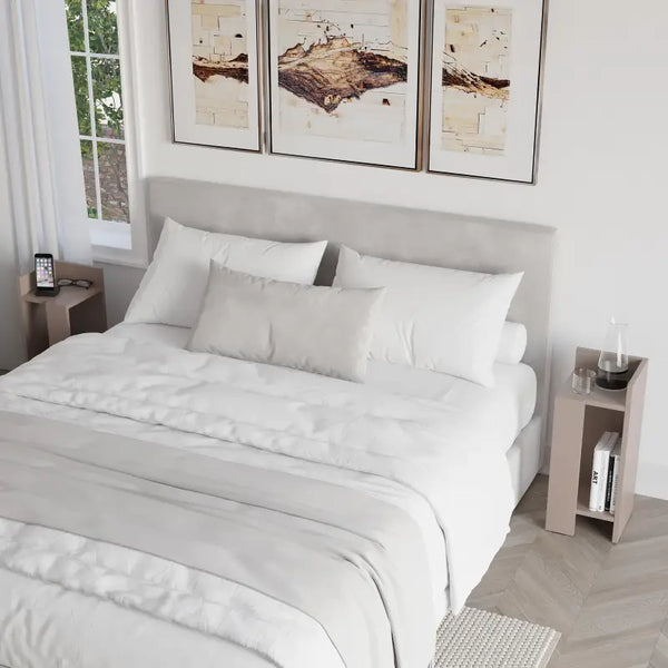 Decortie Elos Modern Bedside Table Left And Right 25cm Narrow