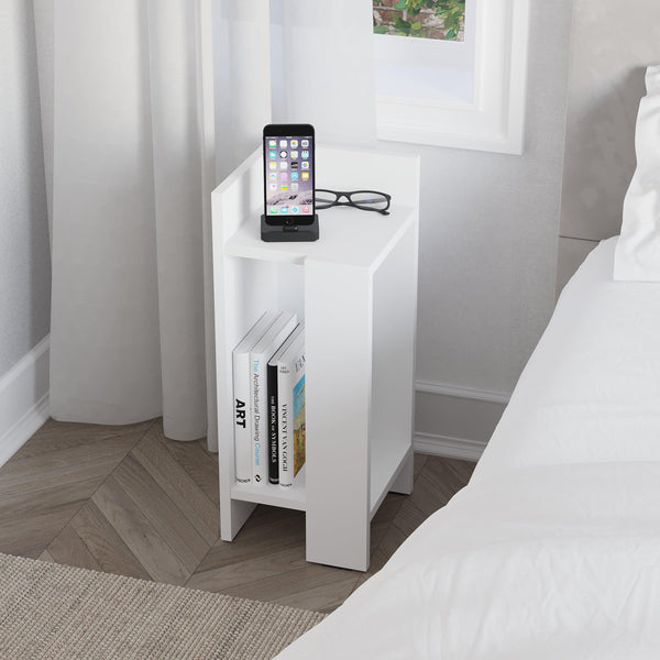Decortie Elos Modern Bedside Table Left Module 25cm Narrow