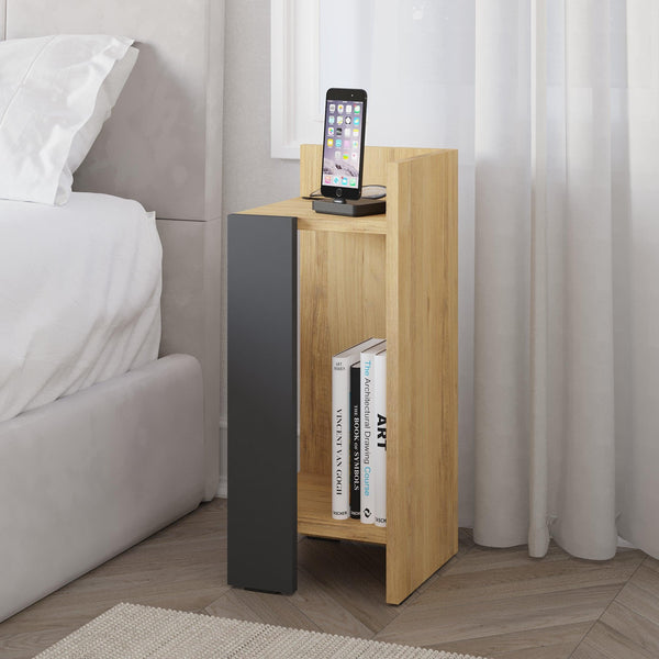 Decortie Elos Modern Bedside Table Right Module 25cm Narrow