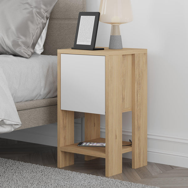 Decortie Ema Modern Bedside Table Bedroom Furniture 30cm Width