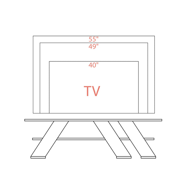 Decortie Fella Modern TV Stand Multimedia Centre 140cm 55"