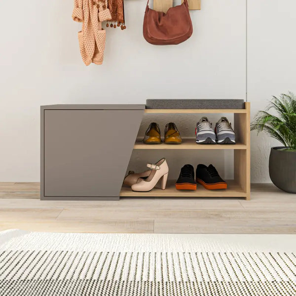 decortie Fiona Shoe Storage With Bench Width 104 cm