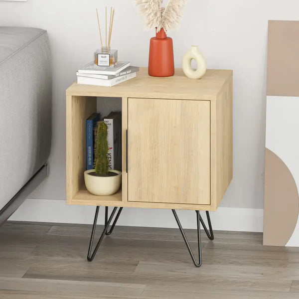 decortie Glynn Modern Bedside Table Width Bedroom Furniture 50.2cm