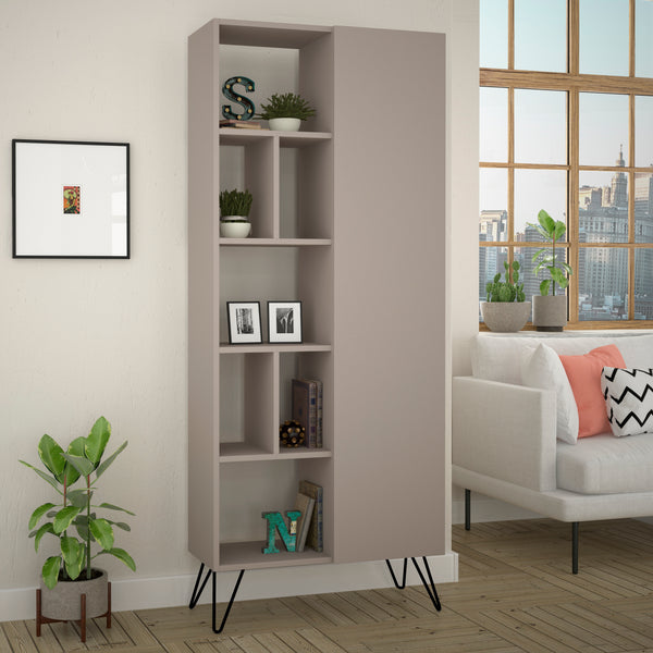 Decortie Jedda Modern Bookcase Display Unit Tall 191cm