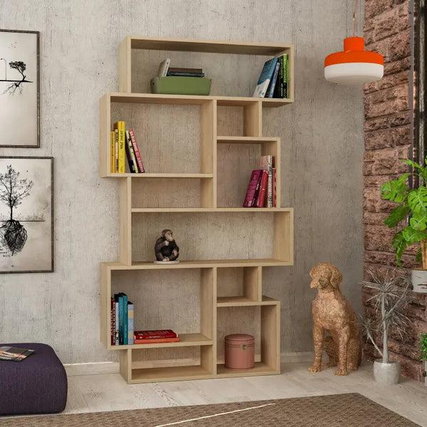 Decortie Karmato Modern Bookcase Display Unit Tall 168.5cm