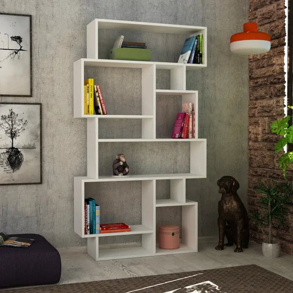 decortie Karmato Modern Bookcase Display Unit Tall 168.5cm