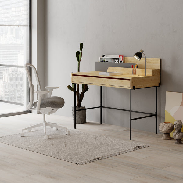 Decortie Leila Modern Desk Multipurpose Study Modern Desk Width 110cm