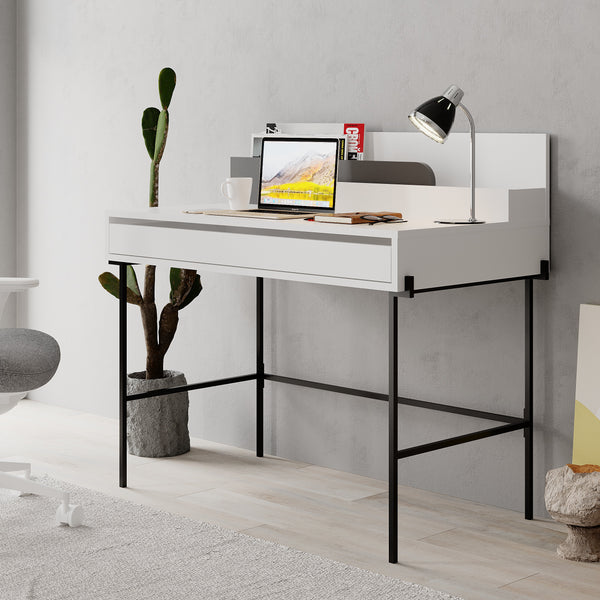 Decortie Leila Modern Desk Multipurpose Study Modern Desk Width 110cm