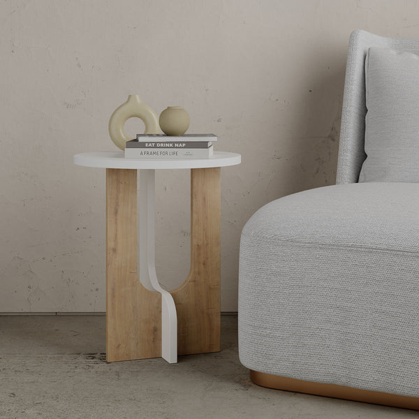 Decortie Luna Modern Side Table Multipurpose With Creativeness H 47cm