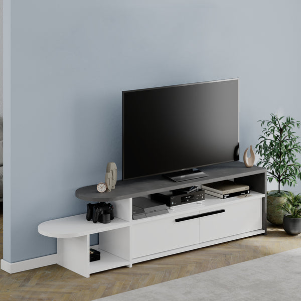 Decortie Lyra Modern TV Stand Multimedia Centre TV Unit With Storage Cabinet 167cm