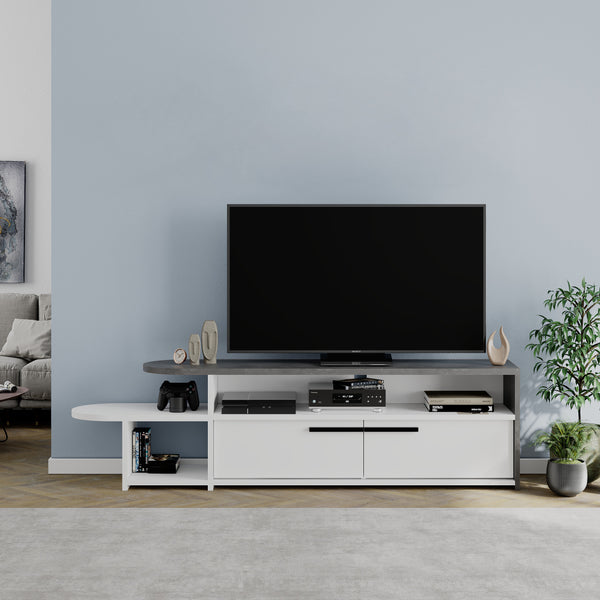 Decortie Lyra Modern TV Stand Multimedia Centre TV Unit With Storage Cabinet 167cm