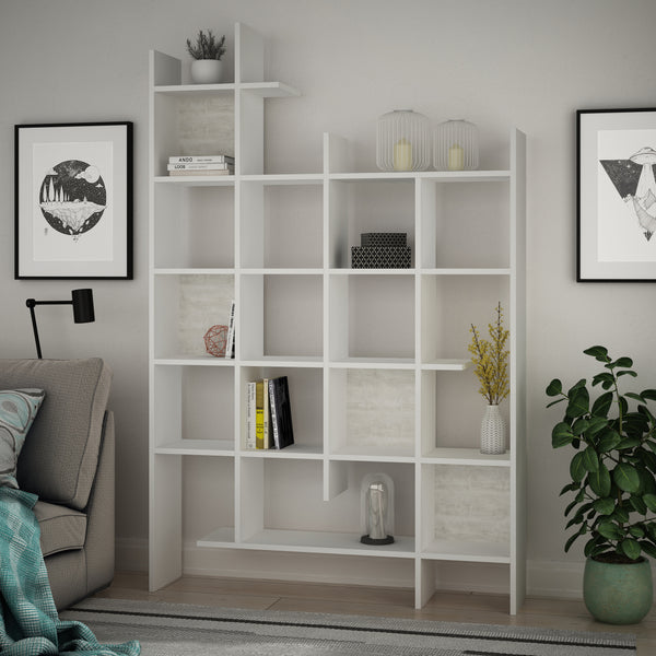 decortie Manco Modern Bookcase Display Unit Room Separator Tall 188cm