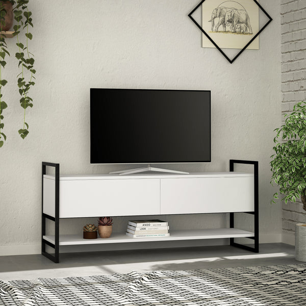 Decortie Metola Modern TV Stand Multimedia Stand TV Unit With Storage Cabinet 130cm