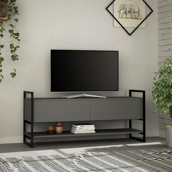 Decortie Metola Modern TV Stand Multimedia Stand TV Unit With Storage Cabinet 130cm
