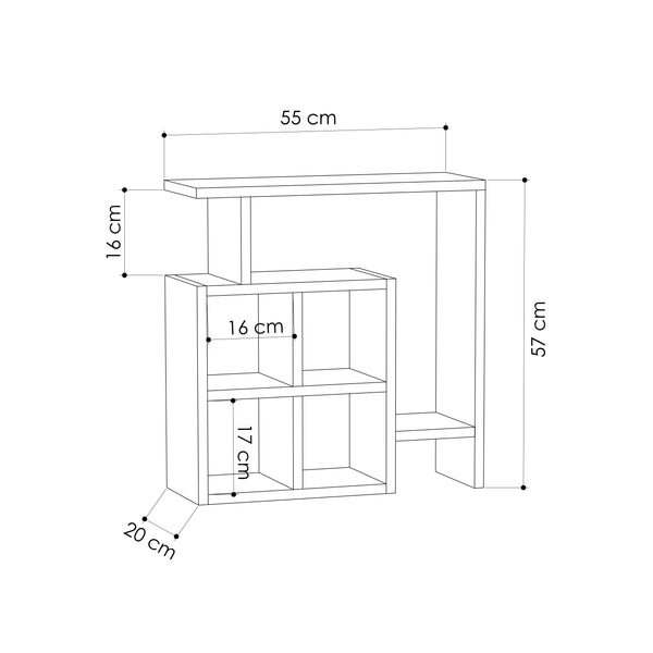 Decortie Mondri Modern Side End Table Multipurpose With Creativeness H 57cm