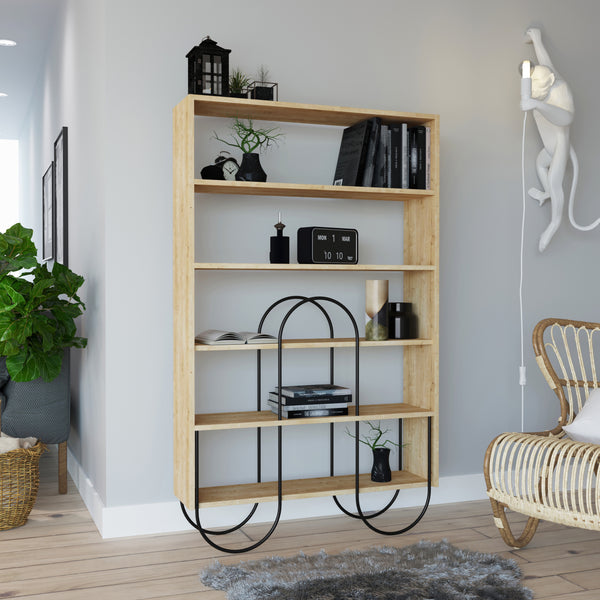 Decortie Norfolk Modern Bookcase Display Unit Tall 160cm