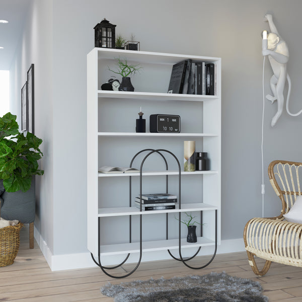 decortie Norfolk Modern Bookcase Display Unit Tall 160cm