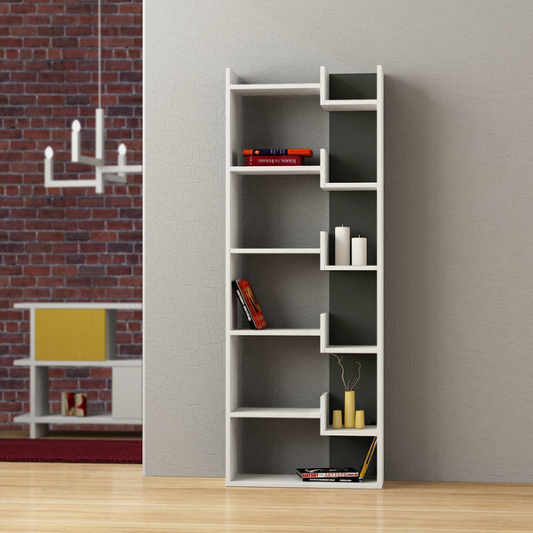 Decortie Oppa Modern Bookcase Display Unit Tall 162.4cm