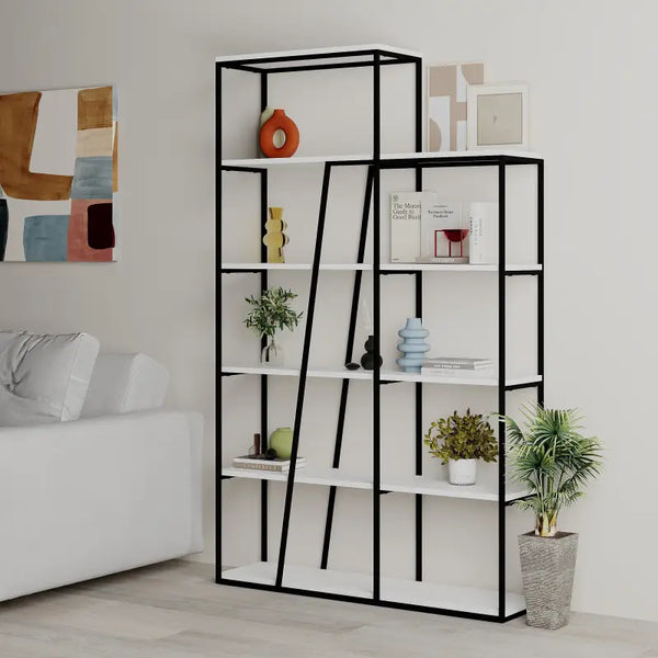 Decortie Pal Modern Bookcase Display Unit Room Separator Tall 178cm