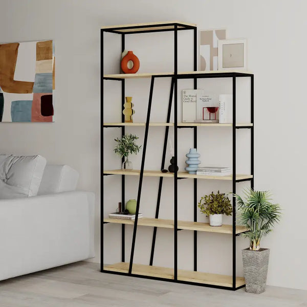 decortie Pal Modern Bookcase Display Unit Room Separator Tall 178cm