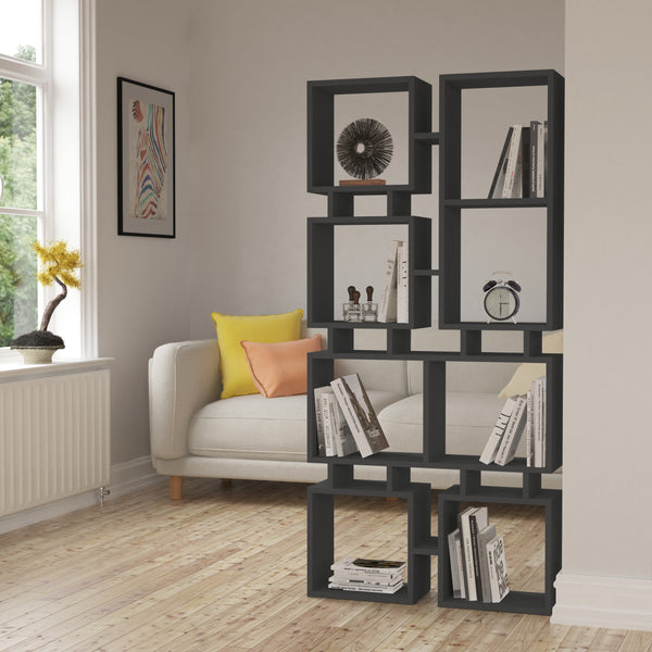 Decortie Rail Modern Bookcase Display Unit No.1 Tall 166.5cm