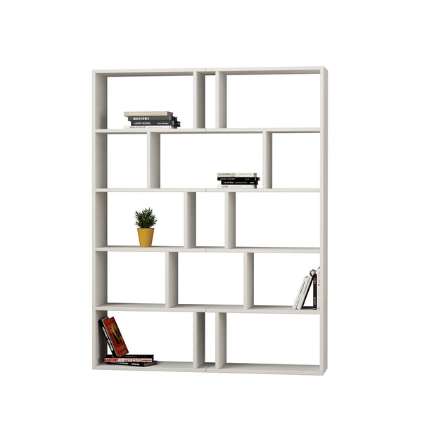 Decortie Tapi Modern Bookcase Display Unit Room Separator Set Of 2 Tall 159cm