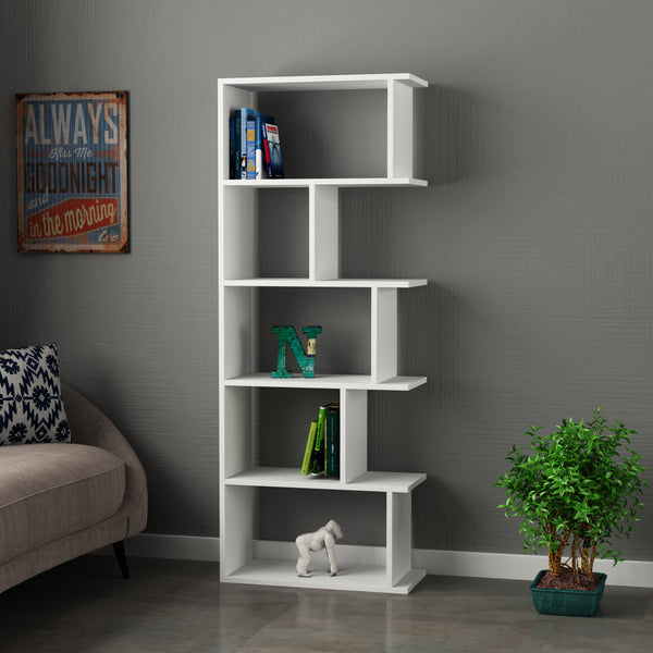 decortie Tapi Modern Bookcase Display Unit Tall 159cm