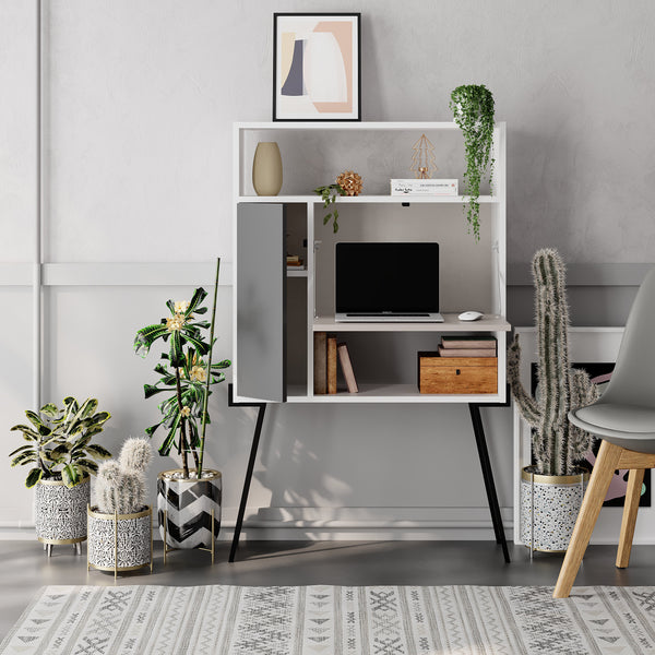 decortie Tatti Modern Desk Multipurpose With Storage