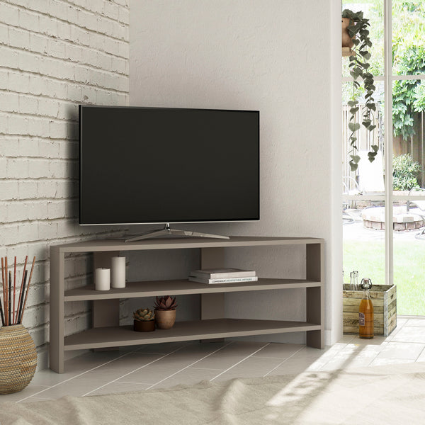 Decortie Thales Corner Modern TV Stand Multimedia Centre Corner 110cm