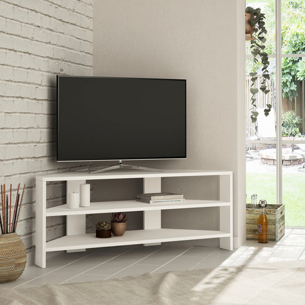 Decortie Thales Corner Modern TV Stand Multimedia Centre Corner 110cm