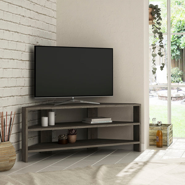 Decortie Thales Corner Modern TV Stand Multimedia Centre Corner 110cm