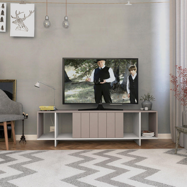 Decortie Zitano Modern TV Stand Multimedia Centre With Storage Cabinet 160cm