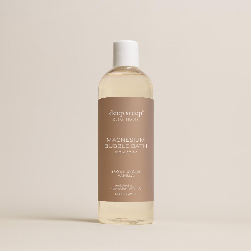 deep steep Brown Sugar Vanilla Magnesium Bubble Bath